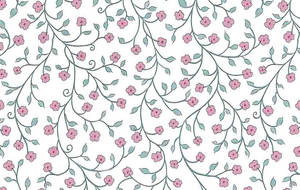 1264x800 Victorian Floral Vintage Wallpaper Pink Blue White Am2043 Wallpaper