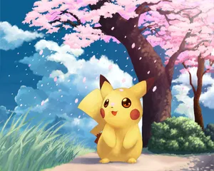 1280x1024 Flower And Pikachu Wallpaper Image Wallpaper Wallpaper