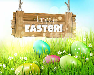 1280x1024 Happy Easter Background Wallpaper