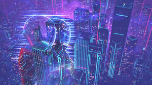 1438x806 R Outrun Wallpaper. Neon. Retro Futurism, Cyberpunk Art Wallpaper