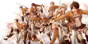 1600x800 On Titan Hd Wallpaper – Attack On Titan Hd Background For Pc & Mac Wallpaper