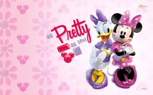 1680x1050 Daisy Duck & Minnie Mouse Cartoon Hd Wallpaper Image Wallpaper