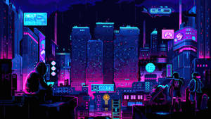 1920 X 1080 Gaming Cyberpunk City Wallpaper