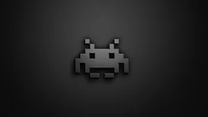 1920 X 1080 Gaming Space Invaders Crab Icon Wallpaper