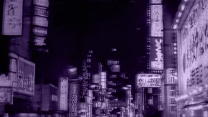 1920 X 1080 Night City Aesthetic Wallpaper