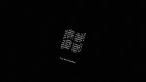 1920x1080 Black Microsoft Windows Text Logo Wallpaper