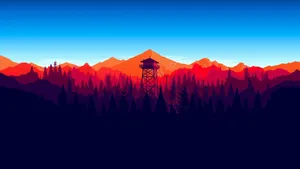 1920x1080 Firewatch, Forest, Landscape, In Game, Minimalistic Wallpaper