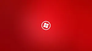 1920x1080 Red Windows Logo Wallpaper