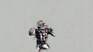 1920x1080 Tom Brady New England Patriots Abstract Art Hd Wallpaper. Logo Wallpaper