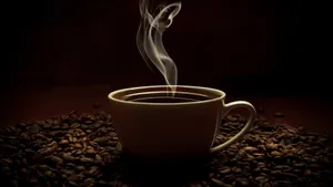 1920x1080 Wallpaper Coffee, Beans, Smoke, Dark Coffee, Hd, Lifestyle Wallpaper