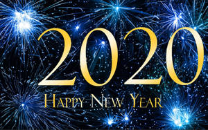 1920x1200 Happy New Year 2020 Blue Hd Wallpaper For Laptop And Tablet Wallpaper