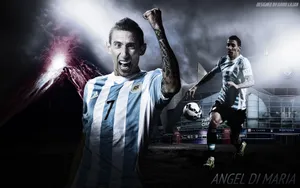 1920x1200 How To Make Sports Wallpaper Designs On Photohop Angel Di Maria Wallpaper