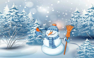 1920x1200 Winter Snowman Wallpaper Wallpaper