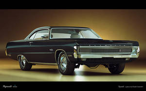 1970 Plymouth Sport Fury Gt Black Wallpaper