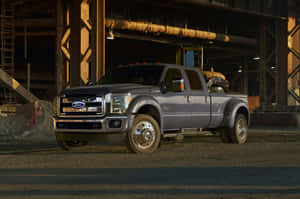 2015 Ford F-250 Powerstroke Engine Wallpaper