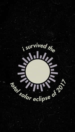 2017 Solar Eclipse Survivor Graphic Wallpaper