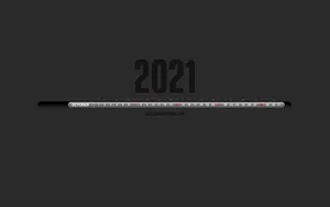 2021 Timer - A Black Background With The Word 2021 Wallpaper