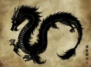 2441x1800 Dragons Japanese Wallpaper. 2441x1800 Wallpaper