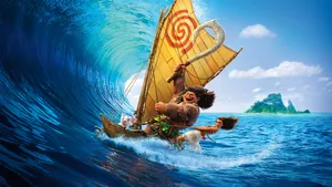 2560x1440 Disney Moana And Maui Wallpaper