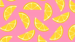 2560x1440 Summer Citrus Fruit Pattern Wallpaper