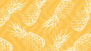 2560x1440 Summer Pineapple Pattern Wallpaper