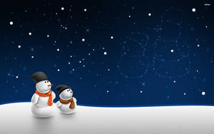 2560x1600 Snowman Desktop Background Wallpaper