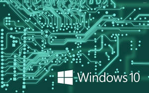 2560x1600 Windows 10 White Text Logo On The Circuit Board Wallpaper - Computer Wallpaper