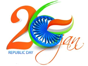 26 January Republic Day Logo Wallpaper