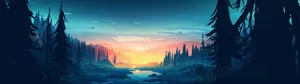 3840x1080 Hd Dual Monitor Nature Art Wallpaper