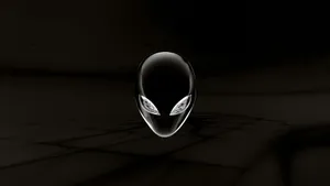 3840x2160 Alienware White Outline Wallpaper
