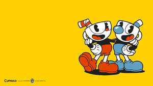 3840x2160 Cuphead And Mugman Color Wallpaper. Cat With Monocle Wallpaper