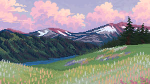 3840x2160 Monitor Pixel Art Wallpaper