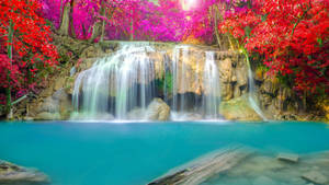 3840x2160 Wallpaper Waterfall, Thailand, Erawan Falls, Erawan National Park Wallpaper