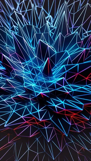 3d Apple Iphone Explosive Outline Wallpaper