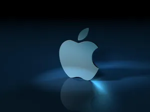 3d Apple Iphone Logo Half-lit Wallpaper