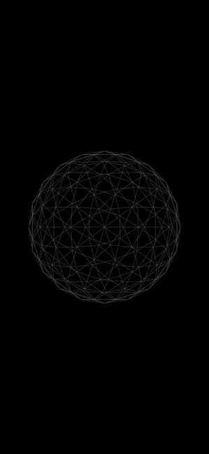 3d Apple Iphone Wireframe Sphere Wallpaper