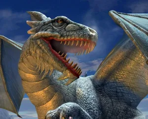 3d Big Mouth Dragon Wallpaper