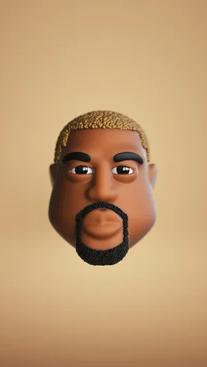 3d Cartoon Kanye West Android Wallpaper