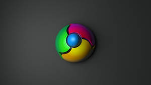 3d Google Chrome Icon Wallpaper