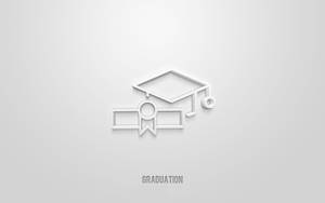 3d Graduation Icons Wallpaper