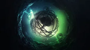 3d Hd Abstract Ball String Wallpaper