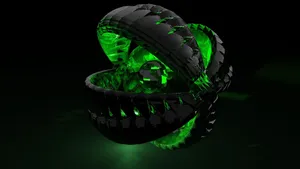 3d Hd Green Jewel Wallpaper