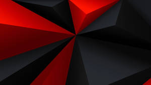 3d Polygon Red And Black Background Wallpaper