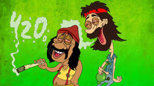 420 Stoned Cartoons Wallpaper