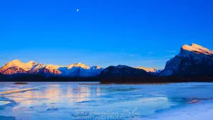 4800x2700 Vermilion Lakes 03. 5k. Wallpaper. Crown Land Productions Wallpaper