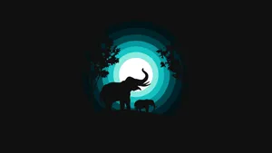4d Ultra Hd Elephant Family Wallpaper