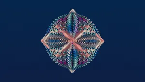 4d Ultra Hd Spiky Colors Wallpaper