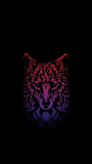 4k Amoled Phone Wolf Wallpaper