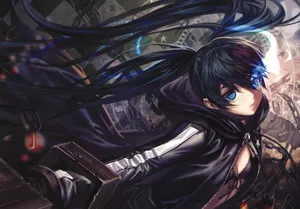 4k Anime Black Rock Shooter Wallpaper