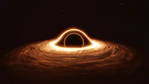4k Black Hole Bright Horizon Wallpaper
